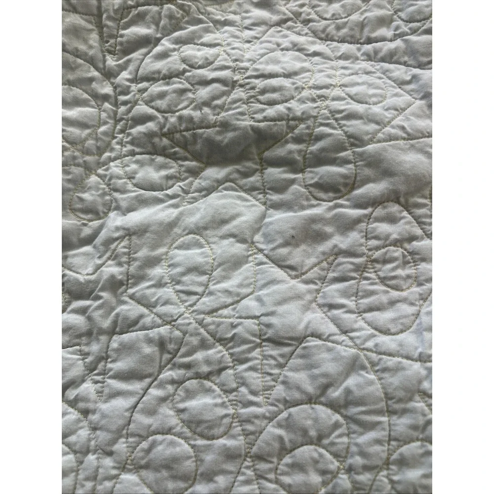 Vintage Hand Made Quilt Full Size Quilt 65x87 inch Patriotic 9 Patch